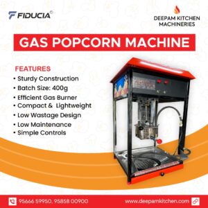 Fiducia Pop Flame Commercial Gas Popcorn Machine