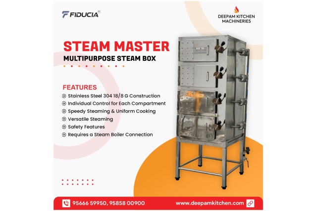 Fiducia Steam Master Commercial Idly Steamer