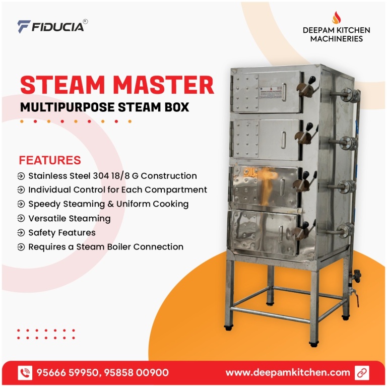 Fiducia Steam Master Commercial Idly Steamer