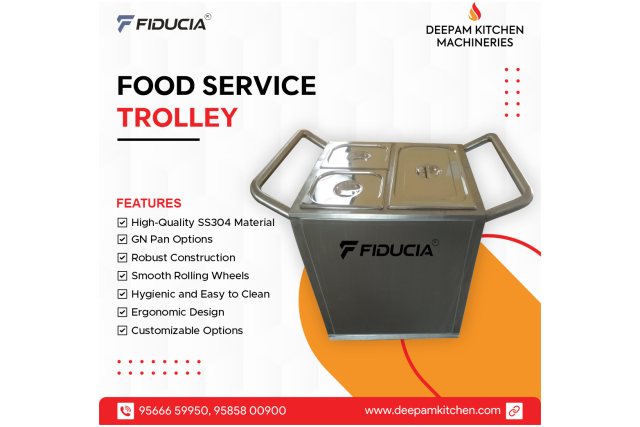 Fiducia Serve Ease Food Serving Trolley