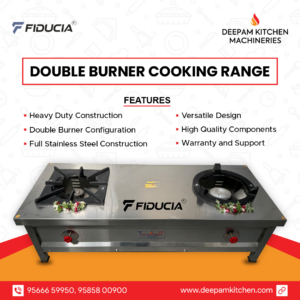 Fiducia Cook Master Commercial Double Burner Gas Stove