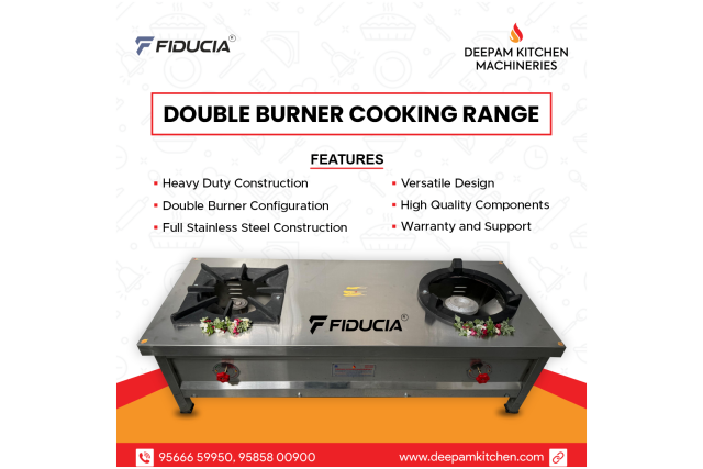 Fiducia Cook Master Commercial Double Burner Gas Stove