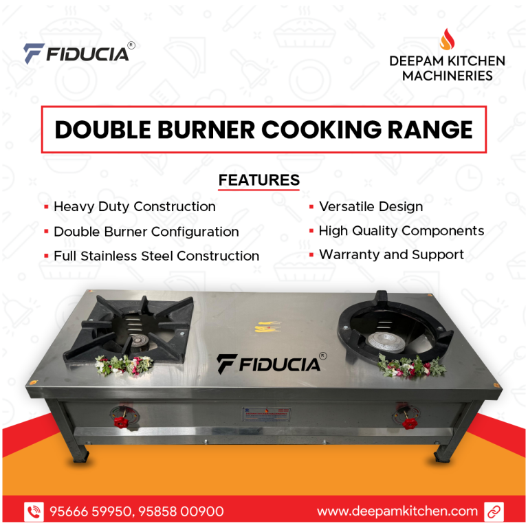 Fiducia Cook Master Commercial Double Burner Gas Stove