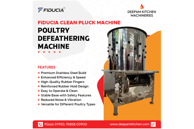 Fiducia Clean Pluck Machine Poultry Defeathering Machine