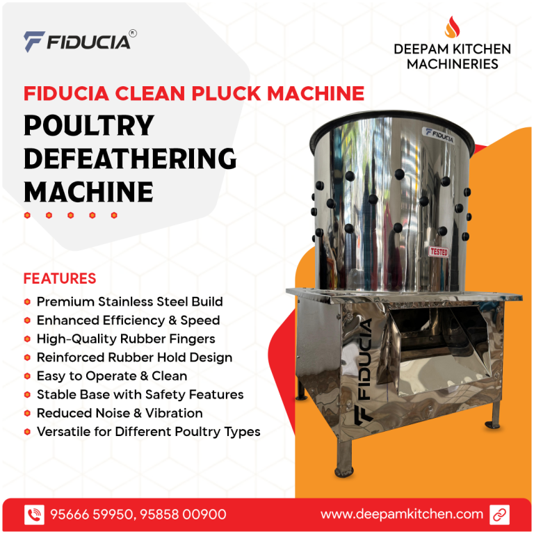 Fiducia Clean Pluck Machine Poultry Defeathering Machine