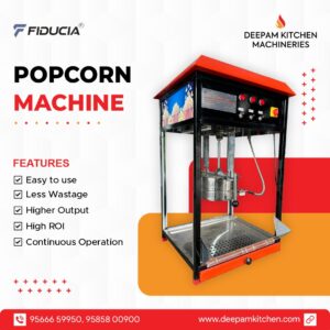 Fiducia Pop Flame Commercial Gas Popcorn Machine