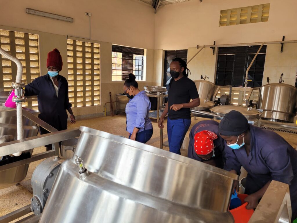 steam cooking equipment installed in Kenya by deepam kitchen machineries