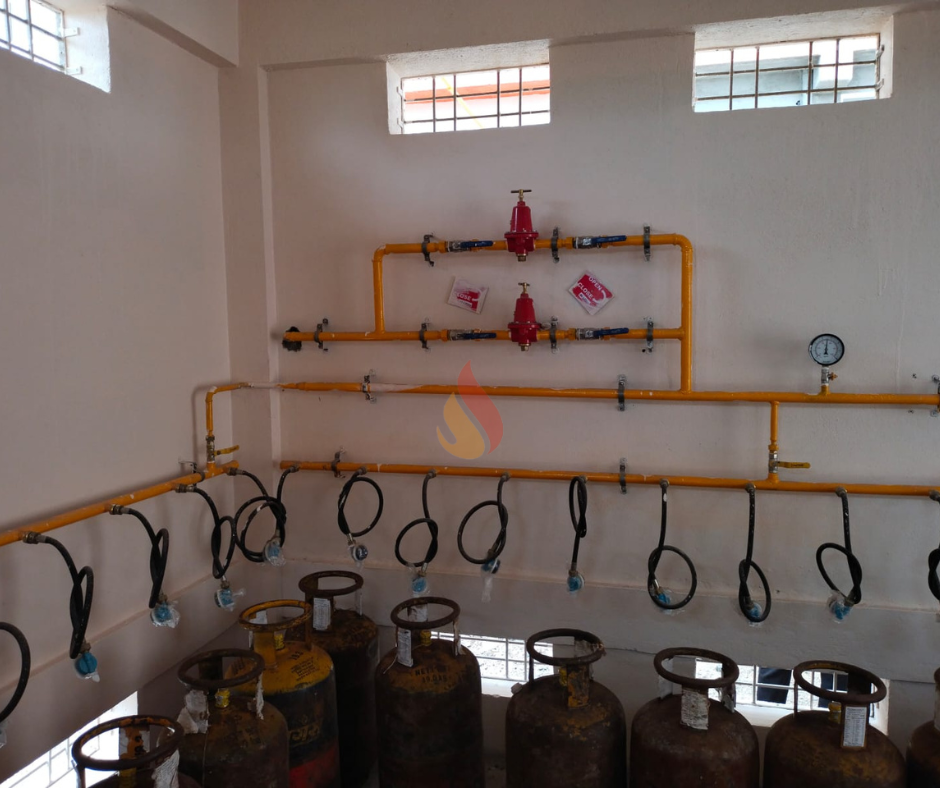 commercial kitchen gas pipeline