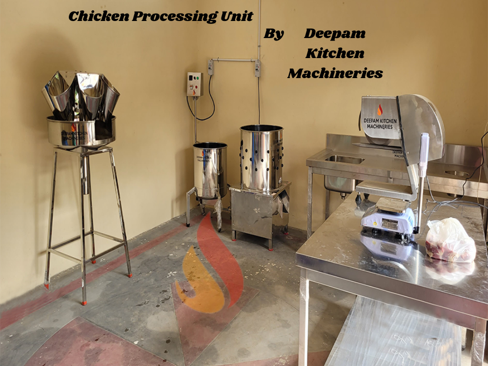 Chicken processing unit