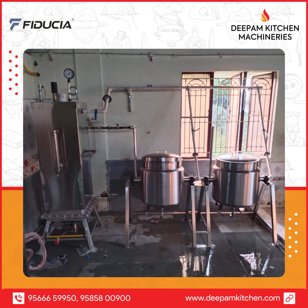 Industrial Steam Cooking Plant Manufacturer: Revolutionizing the Food Industry by deepam kitchen machineries