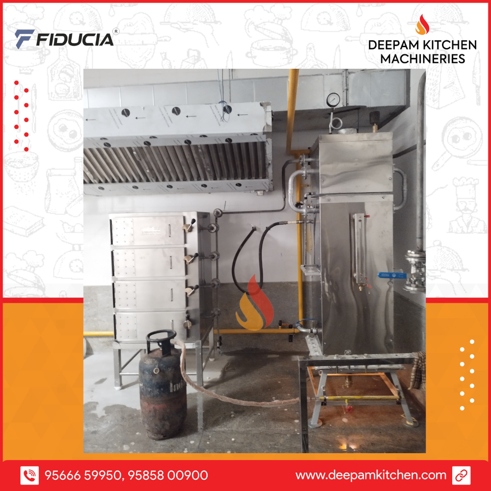 Commercial Bulk Steam Cooking Plant By Deepam Kitchen Machineries