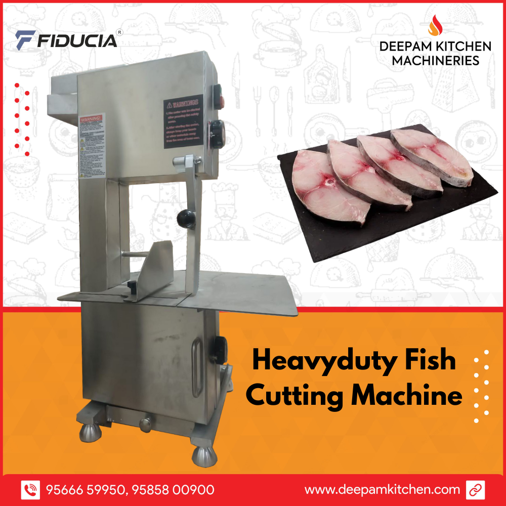 Heavyduty Fish Cutting Machine by Deepam Kitchen Machineries.