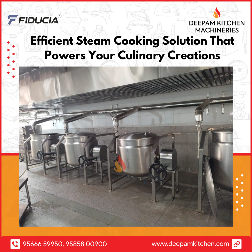Steam Cooking Plant at Best Price by Deepam Kitchen Machineries.