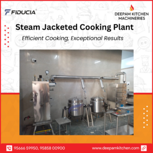 Steam Jacketed Cooking Plant by Deepam Kitchen Machineries