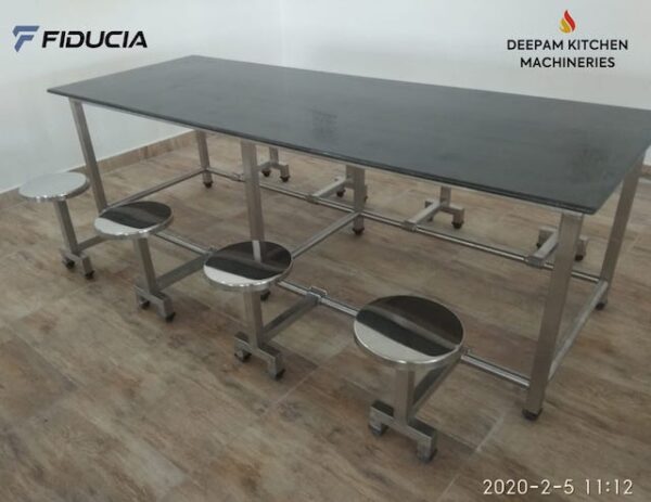 Fiducia Dining Table with Granite Top