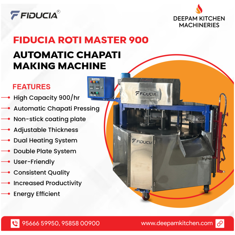 Fiducia Roti Master 900 Automatic Chapati Making Machine