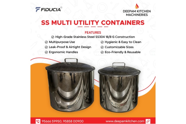 Fiducia SS Multi Utility Container