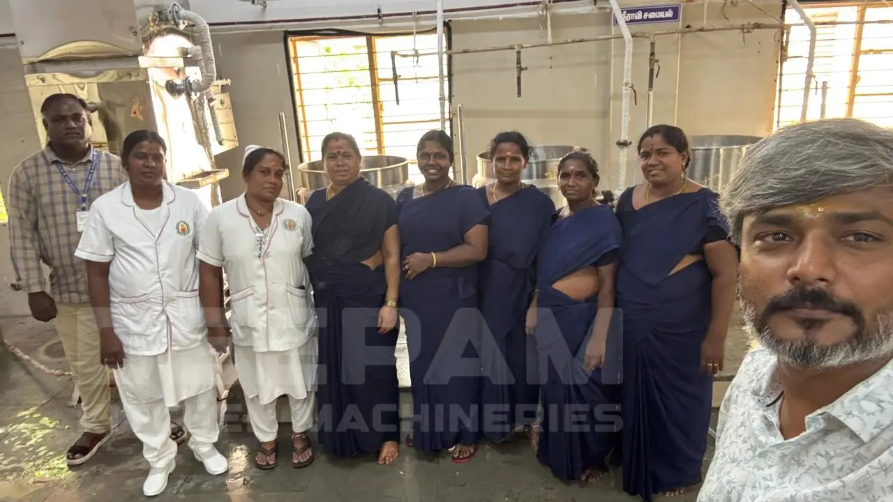 Government Hospital Kitchen Steam Cooking Plant by Deepam Kitchen Machineries