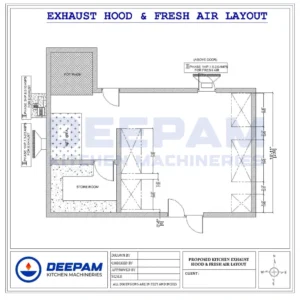 Kitchen Exhaust Hood & Fresh Air Layout Planning