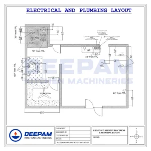 Kitchen Electric and Plumbing Layout Planning