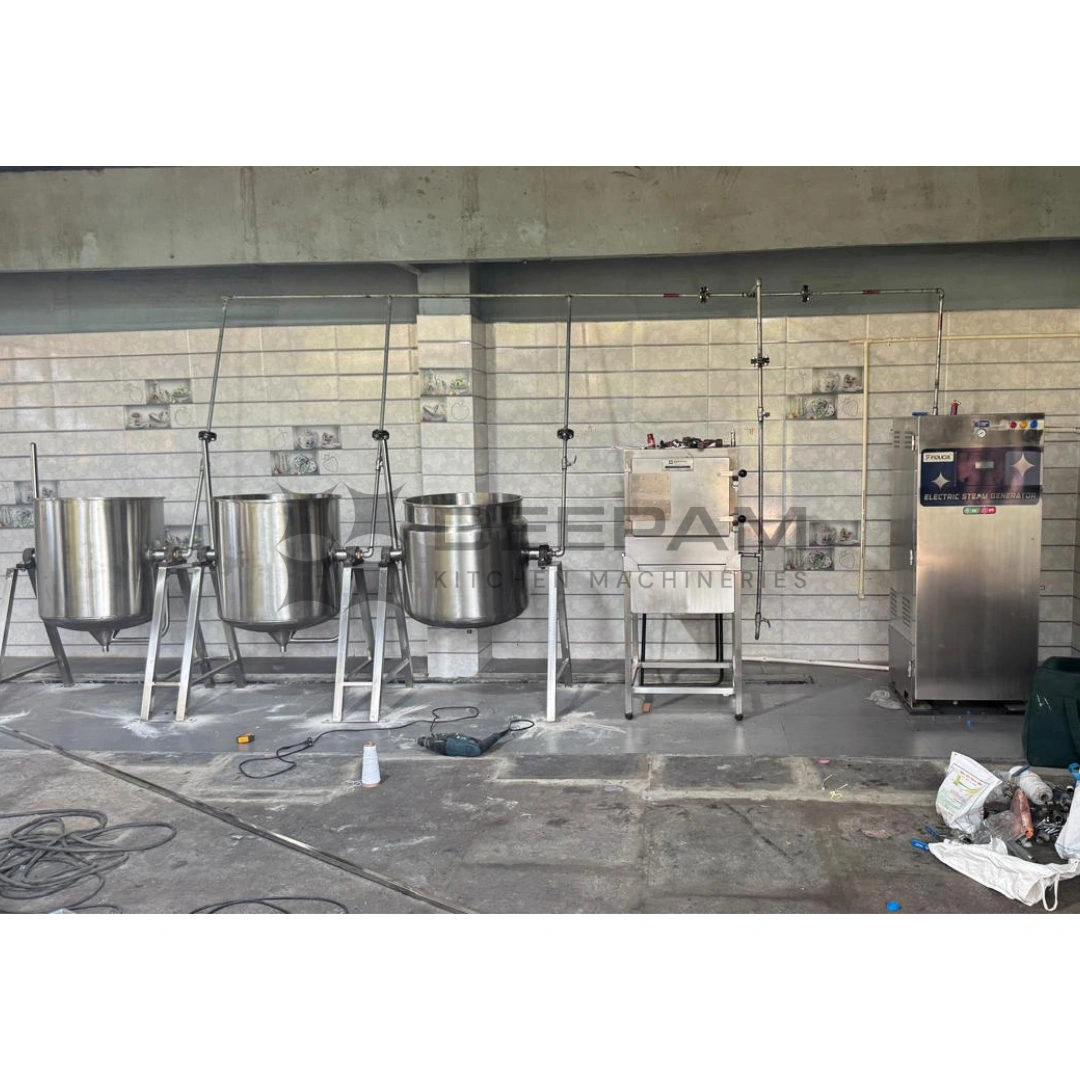 Electrical Steam Cooking Plant Installed in Andhra Pradesh